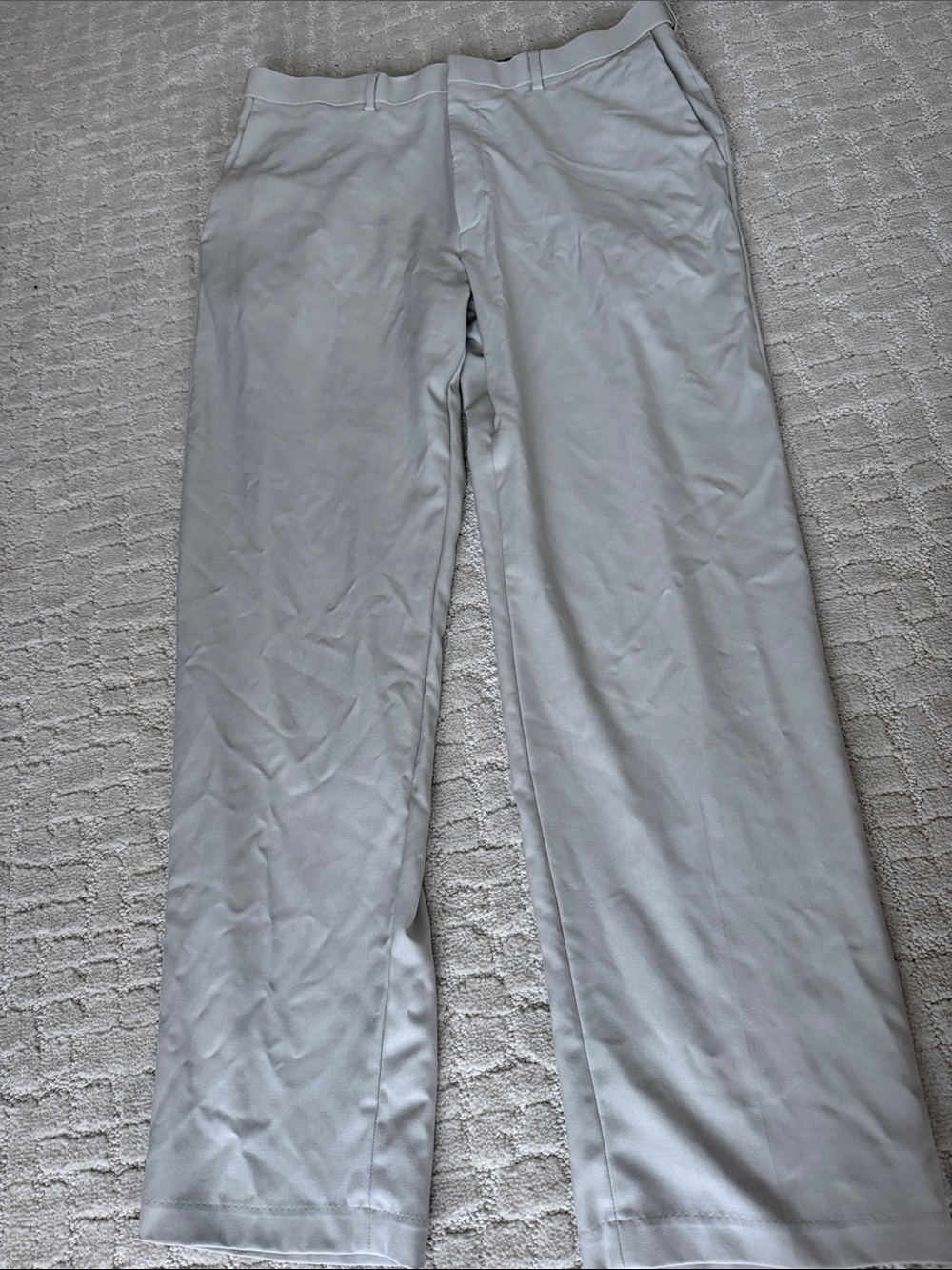 Men's Light Gray Chinos - Classic Straight Fit